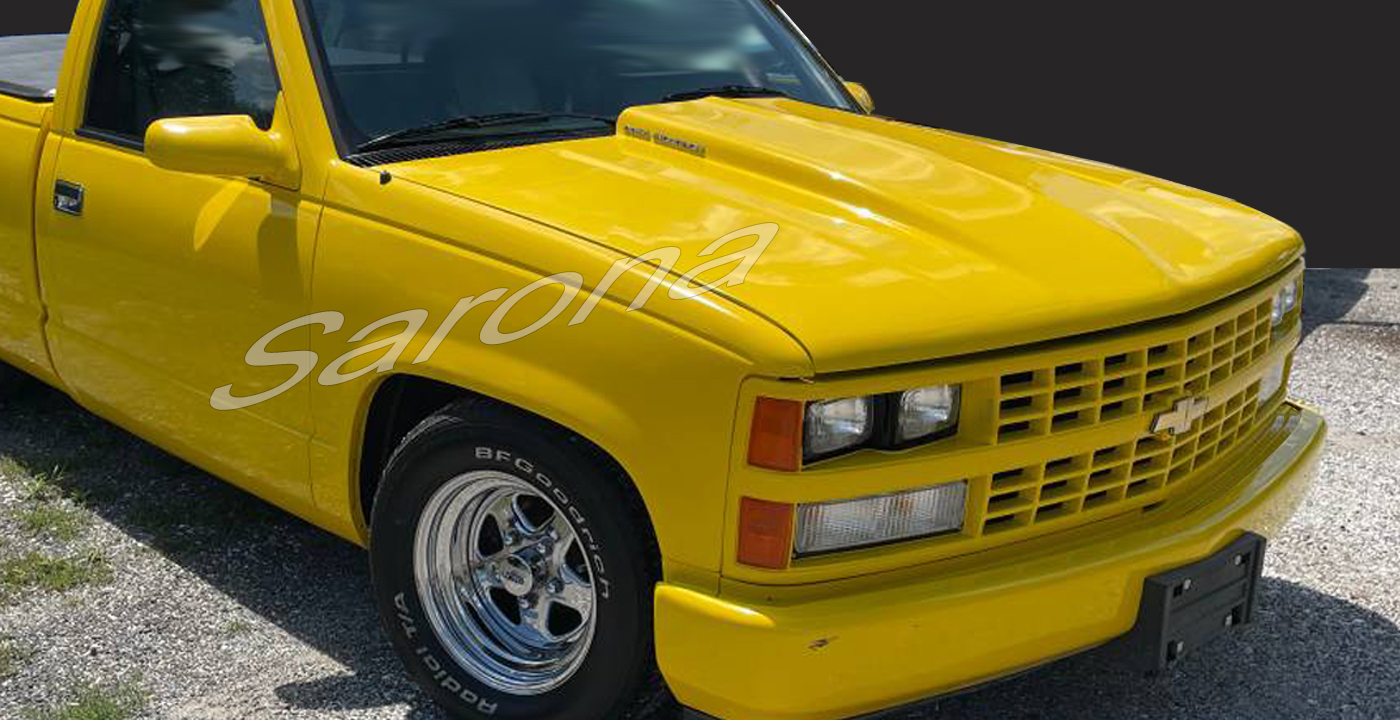 Custom Chevy Silverado  Truck Hood (1981 - 1991) - $890.00 (Part #CH-032-HD)